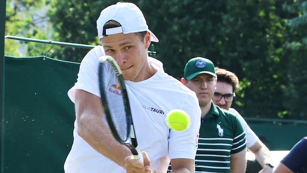 Joel Schwärzler war zu Wochenbeginn noch in der Wimbledon-Quali engagiert.