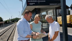 Georg Djundja unterstützt die Anrainer Andrea Nini und Nikolaus Mühlfellner