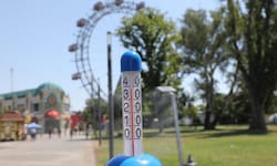 Im Wiener Prater ist es höllisch heiß.
