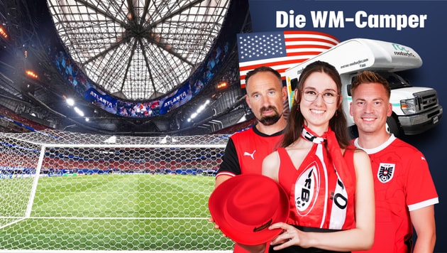 Das futuristische WM-Stadion in Atlanta ist eine der Mega-Arenen, die die ÖFB-Fans neidisch ...