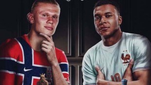 Mbappe begegnet Haaland heute in grünem Trikot