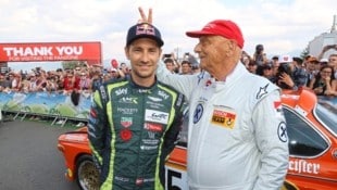Eine schöne Erinnerung: Mathias Lauda mit seinem Vater Niki.