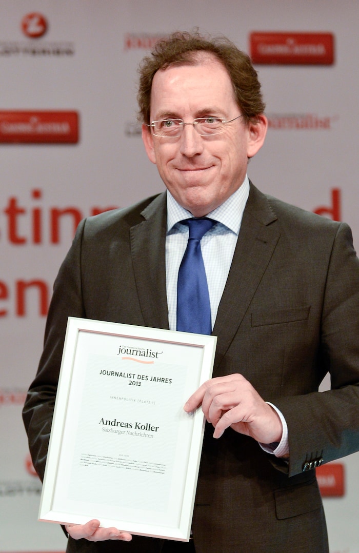 Andreas Koller (hier im Jahr 2014) war mehrere Male Innenpolitikjournalist des Jahres.