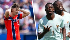 Mit drei Toren avancierte Ousmane Dembele (rechts) zum Matchwinner.