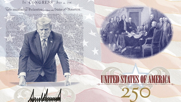 So soll die Sonderausgabe des US-Reisepasses aussehen.