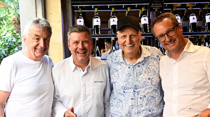 Kochquartett: Hans Haas, Christof Widakovich, Johann Lafer, Jürgen Kleinhappl (v.l.)