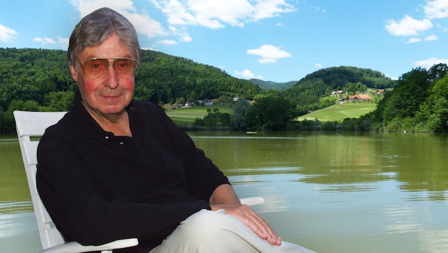 Als Entertainer war Peter Alexander eine Jahrhundert-Erscheinung. Beim Fischen in der Steiermark ...