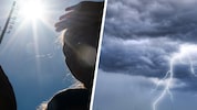 Der Osten stöhnt aufgrund der Hitze, im Westen drohen heftige Gewitter.