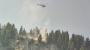 Drei Hubschrauber wurden zur Brandbekämpfung angefordert. 