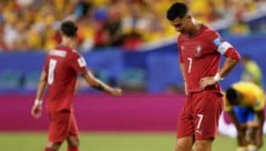Cristiano Ronaldo ist nicht zufrieden mit dem Auftritt seiner Portugiesen. 