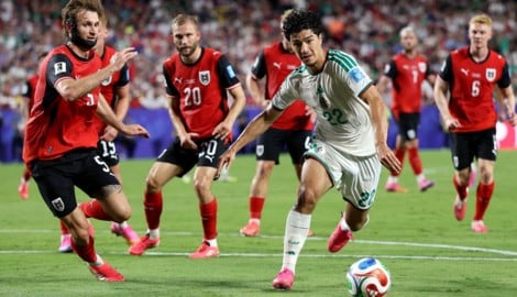 Algeriens Ibrahim Maza im WM-Spiel gegen Österreich.