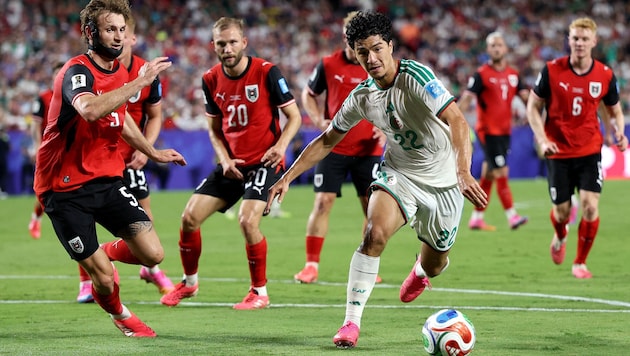 Algeriens Ibrahim Maza im WM-Spiel gegen Österreich.