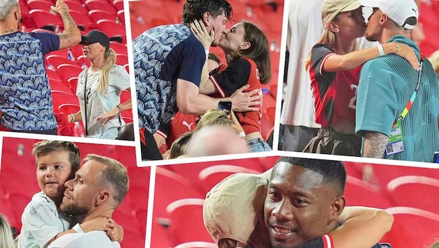 Frauen, Kinder, andere Familienmitglieder: Arnautovic, Gregoritsch und Co. holten sich eine ...