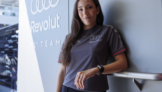 Audi-Entwicklungsfahrerin Emma Felbermayr.