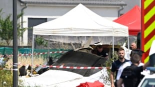 Die Absturzstelle in Tomblaine, einem Vorort von Nancy