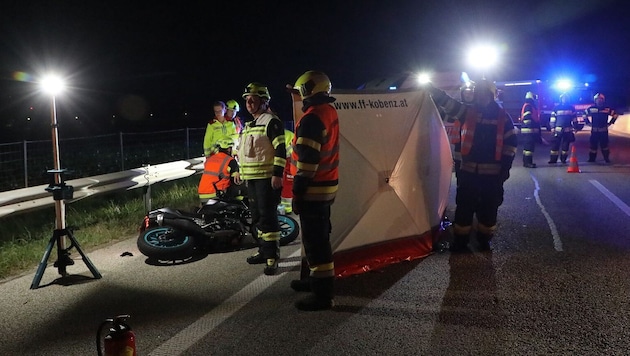 Die Freiwillige Feuerwehr Kobenz war beim Unfall auf der S36 im Einsatz