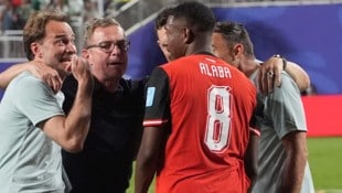 Sepp Pail Teamchef Ralf Rangnick, Kapitän David Alaba und der Staff des Nationalteams haben noch viel vor.