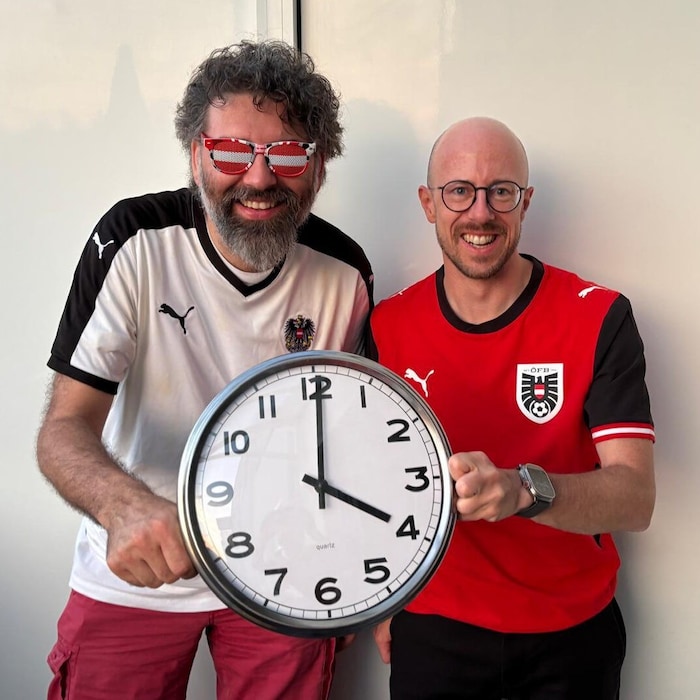 Auch Flo (l.) und Manuel waren um 4 Uhr „gestellt“