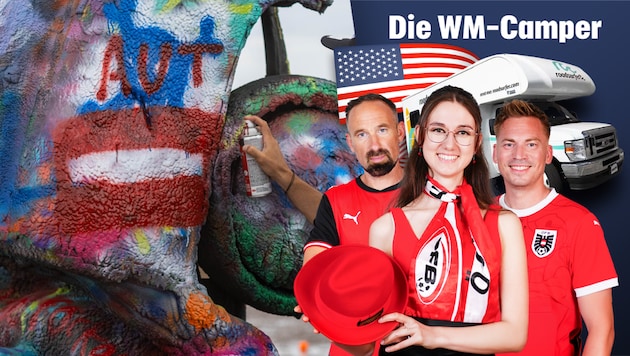 Die WM-Camper brachten (noch mehr) Farbe ins Spiel.