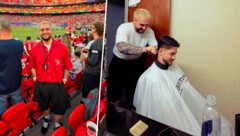 Eray Özcan unterstützte die ÖFB-Elf im Stadion, davor machte er den Stars die Haare schön.