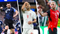 Lionel Messi (links) und Marko Arnautovic (rechts) konnten bisher überzeugen. Der Iran hingegen ...