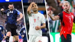 Lionel Messi (links) und Marko Arnautovic (rechts) konnten bisher überzeugen. Der Iran hingegen ...