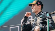 George Russell ballt die Faust nach dem Sieg beim GP von Österreich.