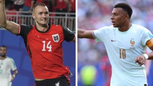 Sasa Kalajdzic und Kylian Mbappe