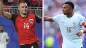 Sasa Kalajdzic und Kylian Mbappe