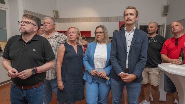 Schlechte Stimmung bei der SPÖ: Hannes Schwarz, Verena Nussbaum, Daniela Schlüsselberger und ...