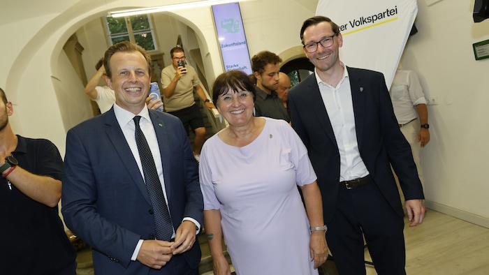 Landesrat Karlheinz Kornhäusl, Landeshauptmann-Stellvertreterin Manuela Khom und ...