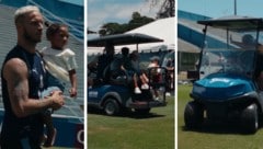 Marko Arnautovic und die Spritztour mit Kindern im Golfcart – süß!