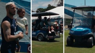 Marko Arnautovic und die Spritztour mit Kindern im Golfcart – süß!