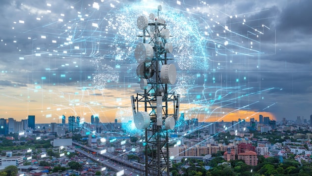 Die Technologie „Integrated Sensing and Communications“ (ISAC) soll 6G-Mobilfunkmasten zum ...