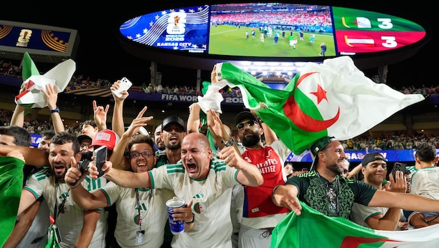 Auch die algerischen Fans bejubelten das 3:3 von Österreichs Stürmer Sasa Kalajdzic.