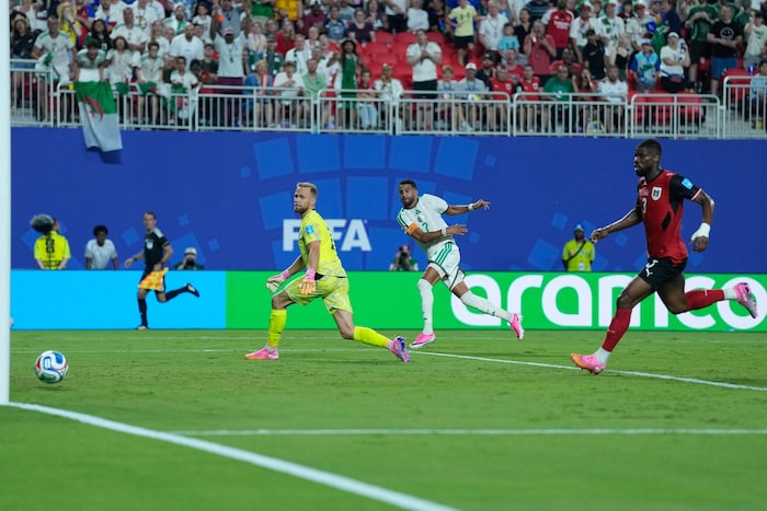Das 3:2 von Algeriens Mahrez.