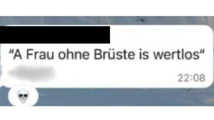 One of the troubling statements in the chat.