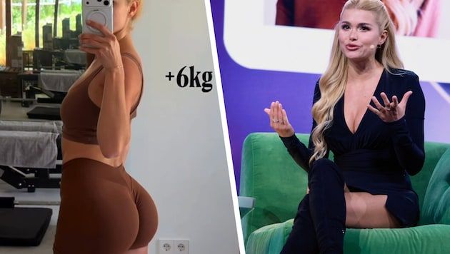 Pamela Reif zeigt ihre neuen Kurven auf Instagram und sagt, sie fühlt sich mit „mehr Fleisch auf ...