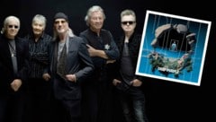 Unkaputtbare Rock-Dinosaurier. Deep Purple rund um Roger Glover (Mitte) und Gitarren-Neuling ...