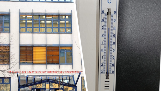 Das Thermometer im Klassenzimmer zeigte am Montag um 10 Uhr bereits 32 Grad an.