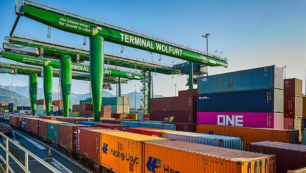 Der Güterbahnhof Wolfurt ist das logistische Rückgrat für die Vorarlberger Industrie.