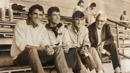 Helmut Werthner (r.) hatte die Leidenschaft auch an seine Söhne Roland, Georg und Ulrich (v. l.) ...