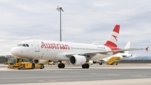 Ein Airbus A320 im Auftrag der Austrian Airlines musste vergangenes Wochenende am Flughafen in ...