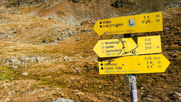 Von der Feldner Hütte war die Gruppe aufgestiegen – und musste unter dem Kreuzeckgipfel einen ...