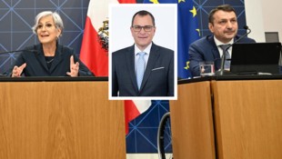 Anna Sporrer (SPÖ) und Klaus Fürlinger (ÖVP) bei der Präsentation der Bundesstaatsanwaltschaft. ...