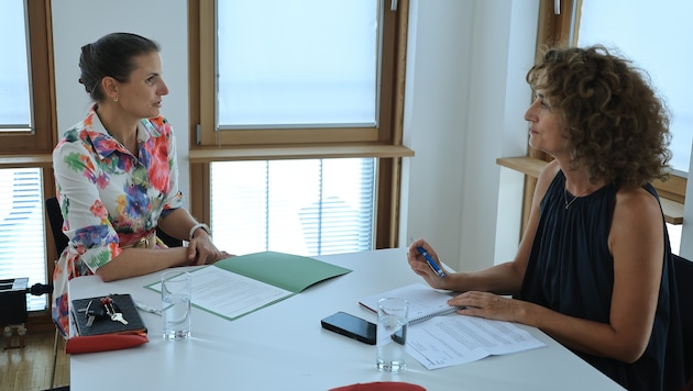Die neue Bildungsdirektorin für Tirol im „Krone“-Gespräch mit Redakteurin Claudia Thurner.