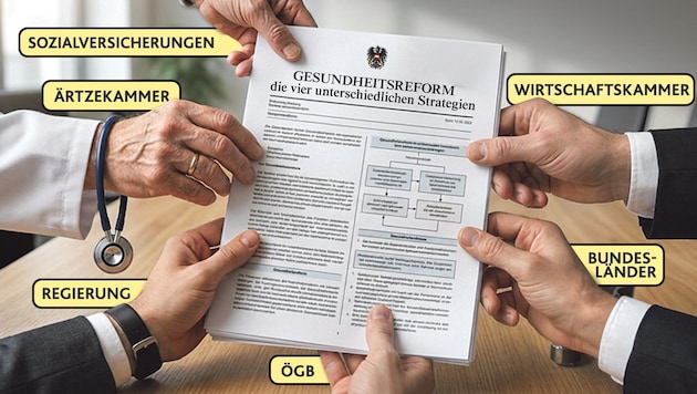 Wie soll unser Gesundheitssystem in Zukunft ausschauen? Dazu gibt es einige unterschiedliche ...