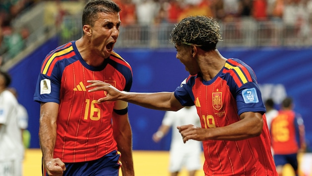 Rodri und Lamine Yamal
