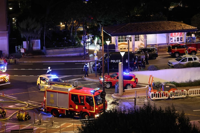 Einsatzkräfte am Tatort in Monaco