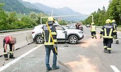 Auf der Walgauautobahn bot sich ein Bild der Verwüstung.